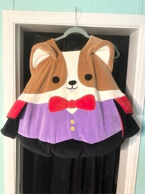 Squishmallows Reginald Vampire Corgi Dog Unisex Halloween Costume Child One Size
